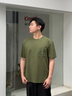 卡賓（CABBEEN）【刺繡口袋】男裝涼感T恤夏季新款半袖潮牌圓領(lǐng)t短袖寬松上衣 橄欖綠色88（寬松版型） 3XL /190/56 曬單實(shí)拍圖