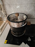 幸甚日本品牌湯鍋煮鍋燉蒸鍋家用雙耳煲湯鍋電磁爐燃?xì)庠畈徽齿p量鈦鍋 【湯鍋+蒸籠】2-5人用 24cm 5.01L 曬單實(shí)拍圖