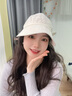 蘇木佰（SOMUBAY）防曬帽女可掛口罩遮陽(yáng)帽大頭圍戶(hù)外速干鴨舌漁夫帽子防紫外線(xiàn) 米色（可掛口罩/扎馬尾） 升級可調節彈力頭圍 曬單實(shí)拍圖