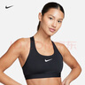 耐克（NIKE）SWOOSH鄭欽文同款女子速干襯墊內衣秋季中強度支撐DX6822 010黑/白 M 曬單實拍圖
