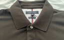 TOMMY HILFIGER【輕系列】夏季男裝撞色鑲邊翻領POLO/珠地棉商務修身純色短袖T恤 【修身款】曜巖黑色BEI M （推薦：130-140斤） 曬單實拍圖