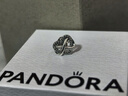 潘多拉（PANDORA）閃亮心形永結同心耳釘 925銀 禮物送女友 曬單實(shí)拍圖