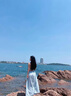 素織錦露背吊帶連衣裙女2025新款春夏無(wú)袖裙子長(zhǎng)裙海邊度假沙灘裙仙女裙 吊帶鏤空度假連衣裙【淺綠色】 L 曬單實(shí)拍圖