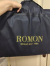 羅蒙（ROMON）西服套裝男士高檔定制修身職業(yè)正裝商務(wù)小西裝男結(jié)婚新郎伴郎服裝 A藏青色雙扣11件套 XL碼(加8件禮品) 曬單實(shí)拍圖