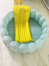 oeny家用游泳池滑梯充氣水上漂浮滑加厚小孩家庭大人水池 1.3-1.5米三層印花[加厚加重*1.1 曬單實(shí)拍圖