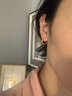 菜百首飾黃金鏈條耳飾 女足金年輕款百搭耳圈時尚 耳環(huán) 計價 HJ 七夕禮物 黃金耳飾 約2.96g 曬單實拍圖
