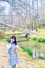 ASK JUNIOR滿印花朵公主裙女童夏時髦蝴蝶結(jié)領(lǐng)時尚潮流兒童裙子 紫色 160 曬單實拍圖