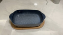 溥畔碗盤(pán)日式餐具雙耳烤盤(pán)陶瓷芝士焗飯烤碗烤箱專(zhuān)用器皿帶托盤(pán)長(cháng)方形 雙耳烤盤(pán) 水星 曬單實(shí)拍圖