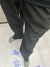 初唐褲子男微喇春夏季休閑長褲透氣冰絲垂感男士復(fù)古休閑褲 黑色  XL 曬單實(shí)拍圖