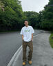 真維斯（Jeanswest）短袖男夏季新款寬松大碼vintage復(fù)古油畫(huà)風(fēng)百搭情侶裝潮流純棉t恤  白色(夏季限定) L (175) (收藏加購(gòu)優(yōu)先發(fā)) 曬單實(shí)拍圖