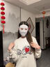 目丸全臉?lè )罆衩嬲峙募痉雷贤饩€(xiàn)3d立體防蹭妝臉罩醫美術(shù)后冰絲臉基尼 淺灰【透氣網(wǎng)孔】 曬單實(shí)拍圖