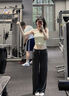 莫代爾灰色糯米褲子女夏季薄款2025寬松垂感直筒休閑闊腿褲窄版低腰衛(wèi)褲 白灰【常規(guī)】 S 【建議80-95斤】 曬單實拍圖