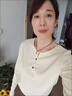 FSHE純色長(cháng)袖t恤女2025年春秋季超輕薄新款t恤v領(lǐng)百搭氣質(zhì)上衣女 杏色 M 曬單實(shí)拍圖