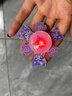 奴風(fēng)旋轉發(fā)光啪啪圈庫洛米拍拍卷尺手環(huán)女孩陀螺手表玩具兒童開(kāi)學(xué)禮物 紫色【庫洛米】旋轉發(fā)光啪啪圈 曬單實(shí)拍圖