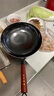 Herbal Glo 章丘手工鐵鍋炒鍋不粘鍋無(wú)涂層老式鍋家用燃氣灶適用炒菜鍋 【黑鍋款】34cm炒鍋+木蓋【多數人購買(mǎi)】 曬單實(shí)拍圖