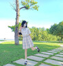 CEENIU2025夏新款jk制服套裝女百褶裙日系甜美學(xué)院風(fēng)高腰半身裙小個(gè)子 檸檬海鹽 （裙子+短袖襯衫+領(lǐng)結(jié)） M （95-110斤） 曬單實(shí)拍圖