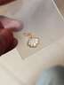 中國黃金（CHINA GOLD）黃金一貝子吊墜女士足金一輩子項鏈首飾鎖骨鏈七夕情人節生日禮物 一輩子吊墜 約0.3g【贈銀鏈】 曬單實(shí)拍圖
