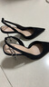 CHARLES&KEITH亮鉆鏈條腕帶尖頭高跟涼鞋女七夕禮物送女友CK1-60280436 BLACK TEXTURED黑色紋理 36 曬單實(shí)拍圖