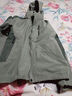 花花公子（PLAYBOY）沖鋒衣外套男三合一可拆卸秋冬季加絨加厚戶外防風(fēng)連帽夾克春款 灰綠色(3238款) FRE 2XL (建議150-170斤) 曬單實(shí)拍圖