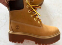 添柏嵐（Timberland）官方踢不爛女鞋大黃靴高幫靴厚底增高防水|A5RJD A5RJDW/小麥色 TB1 僅批次不同 37 曬單實拍圖