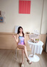 熱浪炫彩泳衣女款2025新款高級(jí)感專業(yè)競(jìng)速連體三角游泳館專用顯瘦泳裝 炫彩紫 M 曬單實(shí)拍圖