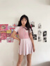 心楠兒童泳衣女連體青少年泳衣中大童學(xué)生2025新款泳裝海邊度假泡溫泉 粉色2XL【建議140cm/75-90斤內(nèi)】 曬單實(shí)拍圖