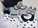 DOMIAMIAKIDS嬰兒高端衣服小公主黑金禮服套裝純棉滿月百天女寶寶送禮物 小公主黑金(A組合)套裝禮盒夏季 59cm （參考新生-滿月） 曬單實拍圖