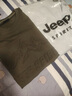 JEEP SPIRIT吉普短袖男夏季短袖T恤男士印花上衣圓領(lǐng)休閑打底衫 軍綠 2XL 曬單實拍圖