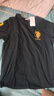 U.S. POLO ASSN.短袖t恤男夏季純棉小白T圓領(lǐng)寬松短袖男士打底衫 黑色 M 曬單實(shí)拍圖