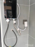 美的多采即熱式電熱水器小廚寶 5500W變頻恒溫省電家用洗澡免儲水 5500W（墨石黑）+漏保開關(guān) 曬單實拍圖