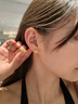 中國黃金玫瑰黃金耳釘女18K金耳飾女生七夕情人節(jié)禮物送女友老婆結(jié)婚紀(jì)念 18K金玫瑰花耳釘+情人節(jié)禮盒-0.35 曬單實拍圖
