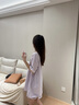 TEENIE WEENIE小熊棉刺繡睡衣女2025夏季女童短袖短褲家居服套裝 丁香紫 M 曬單實(shí)拍圖