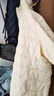 真維斯（JEANSWEST）羽絨服2025冬季連帽輕薄短款外套白鴨絨保暖舒適米白XL 曬單實(shí)拍圖
