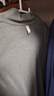 名創(chuàng  )優(yōu)品（MINISO）半高領(lǐng)打底衫男秋冬青少年男裝長(cháng)袖T恤男女情侶加厚德絨長(cháng)袖體恤 【加厚半高領(lǐng)】灰色(純色) L 175 (體重120-140斤) 曬單實(shí)拍圖