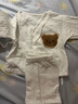 婧麒（JOYNCLEON）新生嬰兒兒衣服春秋寶寶秋衣秋褲套裝初生幼兒0-3月分體內衣 白色 52cm 曬單實(shí)拍圖