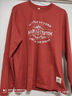 季言國潮秋季新款男士長(cháng)袖t恤衫圓領(lǐng)印花純棉寬松上衣紅色打底衫衣服 磚紅色 XL （適合150-165斤） 曬單實(shí)拍圖