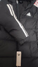 阿迪達斯adidas女冬季長款鴨絨600蓬黑色連帽羽絨服  JG3855 XL 曬單實拍圖