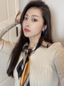 北極絨絲巾女磁吸扣棉麻小方巾春秋百搭護頸領(lǐng)巾三角圍巾新款保暖圍脖冬 橘色駿馬 65X65cm棉麻質(zhì)感 曬單實(shí)拍圖