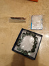 胖東來品質綠幽靈水晶手鏈男女聚寶盆幽靈千層綠珠滿天星手串 珠徑約13mm單圈 曬單實拍圖