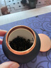茶皇子（CHAHUANGZI）茶葉罐陶瓷密封罐粗陶茶罐紅茶普洱儲(chǔ)藏罐小號(hào)家用茶葉儲(chǔ)存罐 禪黑-小號(hào) 160ml 1個(gè) 曬單實(shí)拍圖