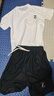 序世保羅短袖t恤套裝男夏季運動(dòng)一套裝華夫格寬松半袖體恤男裝帥 B08白色【套裝】 XL 【建議125-140斤】 曬單實(shí)拍圖