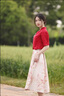 塞德勒新中式敬酒服新娘2025新款訂婚禮服裙女結婚小個子紅色連衣裙夏季 圖片色 2XL 曬單實拍圖
