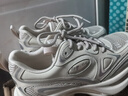 GG-CC【白鹿同款】閃耀銀河2024年新款老爹鞋女厚底銀色運動(dòng)鞋G24U0273 卡其色 皮面 37 曬單實(shí)拍圖