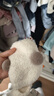 思泰熊嬰幼兒系帶可愛(ài)球球帽子男寶寶秋冬季保暖胎帽女童毛絨護耳帽潮 小熊雙球包頭帽-白色 3-30個(gè)月 曬單實(shí)拍圖