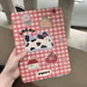 崇尚美適用蘋果ipad11保護套無筆槽2025款A(yù)16平板殼11英寸ipad air7保護殼iPad10代全包防摔硬殼 【紅格奶牛小狗Sw】三折亞克力/無筆槽 iPad11代 2025款(11英寸) 曬單實拍圖