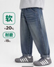 左西男童褲子春秋款2025新款兒童牛仔褲復(fù)古休閑男孩長(zhǎng)褲 牛仔色 160 曬單實(shí)拍圖