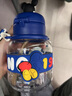迪士尼（Disney）兒童吸管水杯小孩學(xué)生大容量噸噸水壺2-10歲寶寶上學(xué)喝水杯大肚杯 升級雙飲款 2種喝水方式 630ml 米奇藍10641 曬單實(shí)拍圖