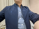 才子夾克男外套棒球領(lǐng)條紋撞色春秋休閑上衣時(shí)尚百搭商務(wù)品牌LOGO刺繡 曬單實(shí)拍圖