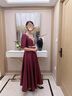 雅格羅伊喜媽媽婚禮服年輕款高端大氣49歲2024婚宴裝喜婆婆結(jié)婚喜服平時(shí)可 拉菲紅五分袖 2XL128-138 均碼 曬單實(shí)拍圖