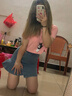 矜持范時(shí)尚套裝女夏季牛仔半身裙兩洋氣粉色短袖上衣可愛學(xué)院風(fēng)套裝 套裝【1568百褶裙+1221上衣】 S 曬單實(shí)拍圖